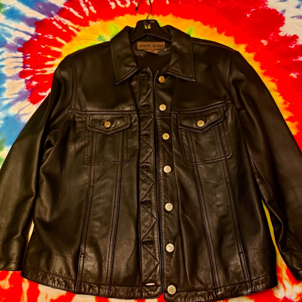 Womans Biker Leather Jacket